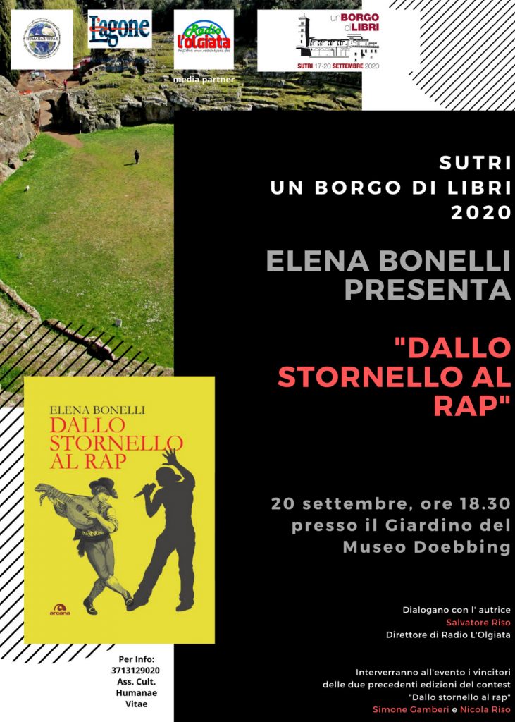 Elena Bonelli presenta DALLO STORNELLO AL RAP